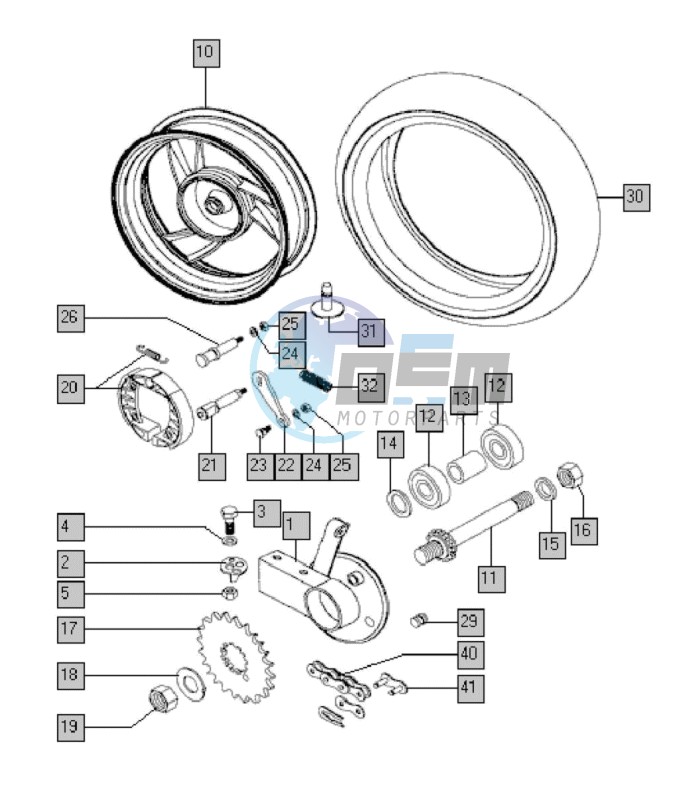 Rear wheel