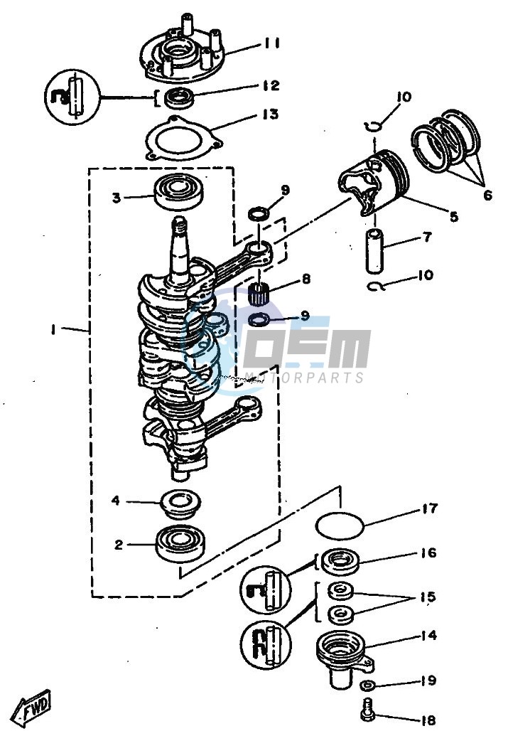 CRANKSHAFT--PISTON