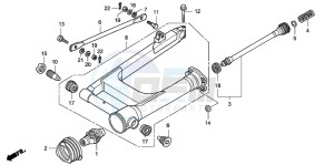 VT750CA drawing SWINGARM