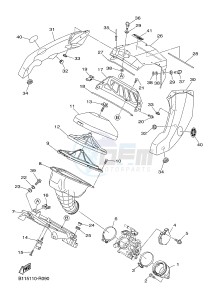 YZ450F (B115 B116 B117) drawing INTAKE