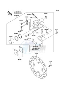 KVF360 4x4 KVF360A7F EU GB drawing Front Brake