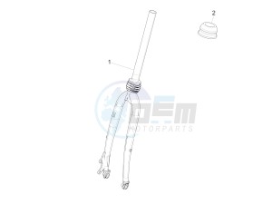 Wi-Bike Uni Mech Comfort 0 drawing Fork/steering tube - Steering bearing unit