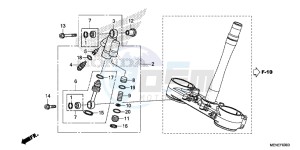 CRF450RD CRF450R Europe Direct - (ED) drawing STEERING DAMPER