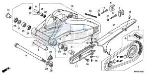 CBR1000SAG CBR1000 ED drawing SWINGARM