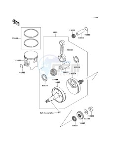 KX85 / KX85 II KX85A6F EU drawing Crankshaft/Piston(s)