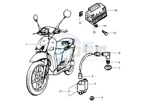 LIBERTY 4T 50 drawing Electrical devices - Ignition