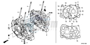 TRX420FPMD TRX420 Europe Direct - (ED) drawing CRANKCASE