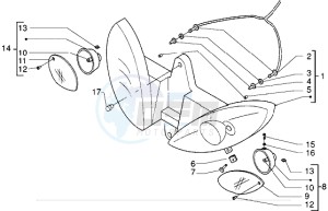 X9 125 drawing Head lamp