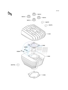 KE 100 B [KE100] (B16-B20) [KE100] drawing CYLINDER HEAD_CYLINDER