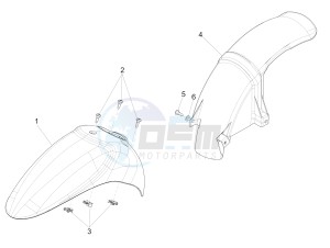 Liberty 125 4t ptt (SL) SL drawing Wheel housing - Mudguard