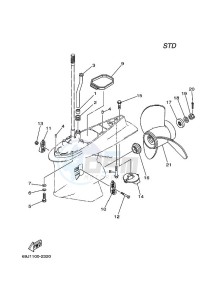 F200A drawing PROPELLER-HOUSING-AND-TRANSMISSION-2