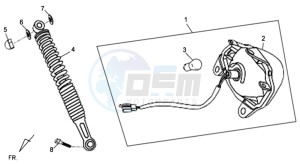 ORBIT II 50 drawing TAIL LIGHT - REAR SUSPENSION