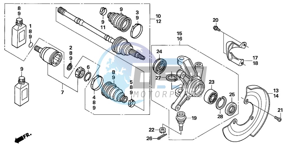 KNUCKLE (TRX500FE/FM)