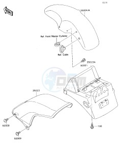 ZX 750 H [NINJA ZX-7] (H1) [NINJA ZX-7] drawing FENDERS