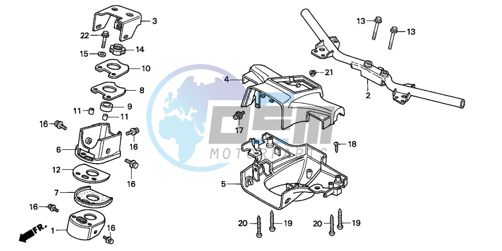 HANDLE PIPE/HANDLE COVER (C50SP/C50ST)