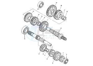 XV VIRAGO 535 drawing TRANSMISSION