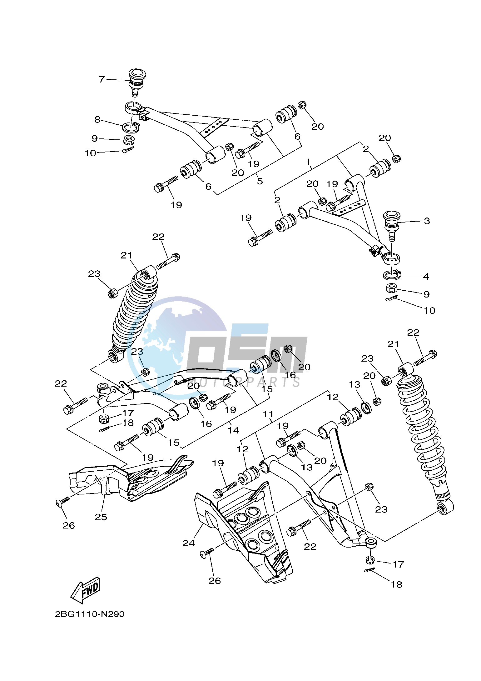 FRONT SUSPENSION & WHEEL