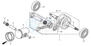 FES125 PANTHEON drawing CRANKSHAFT/PISTON