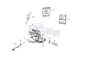 Liberty 50 drawing Front brake caliper