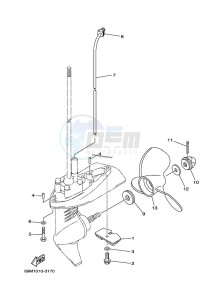 F2-5MSHD drawing PROPELLER-HOUSING-AND-TRANSMISSION-2