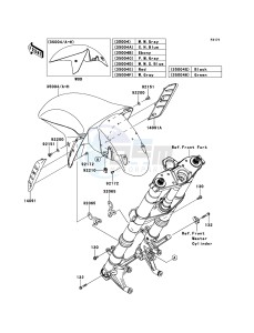 1400GTR_ABS ZG1400CDF FR GB XX (EU ME A(FRICA) drawing Front Fender(s)