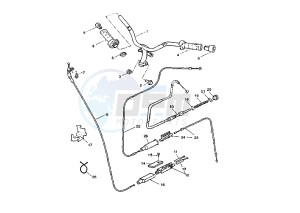 YQ AEROX 100 drawing STEERING HANDLE -CABLE