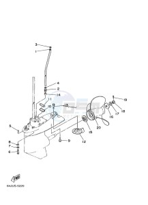 FT50B drawing LOWER-CASING-x-DRIVE