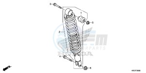 TRX420FA1G TRX420 Europe Direct - (ED) drawing REAR CUSHION