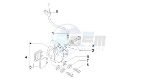 SONAR - 150 CC VTHLS3A1A 4T drawing BRAKE CALIPER