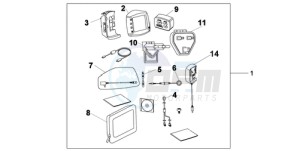 VFR800A9 France - (F / ABS CMF MME) drawing NAVI