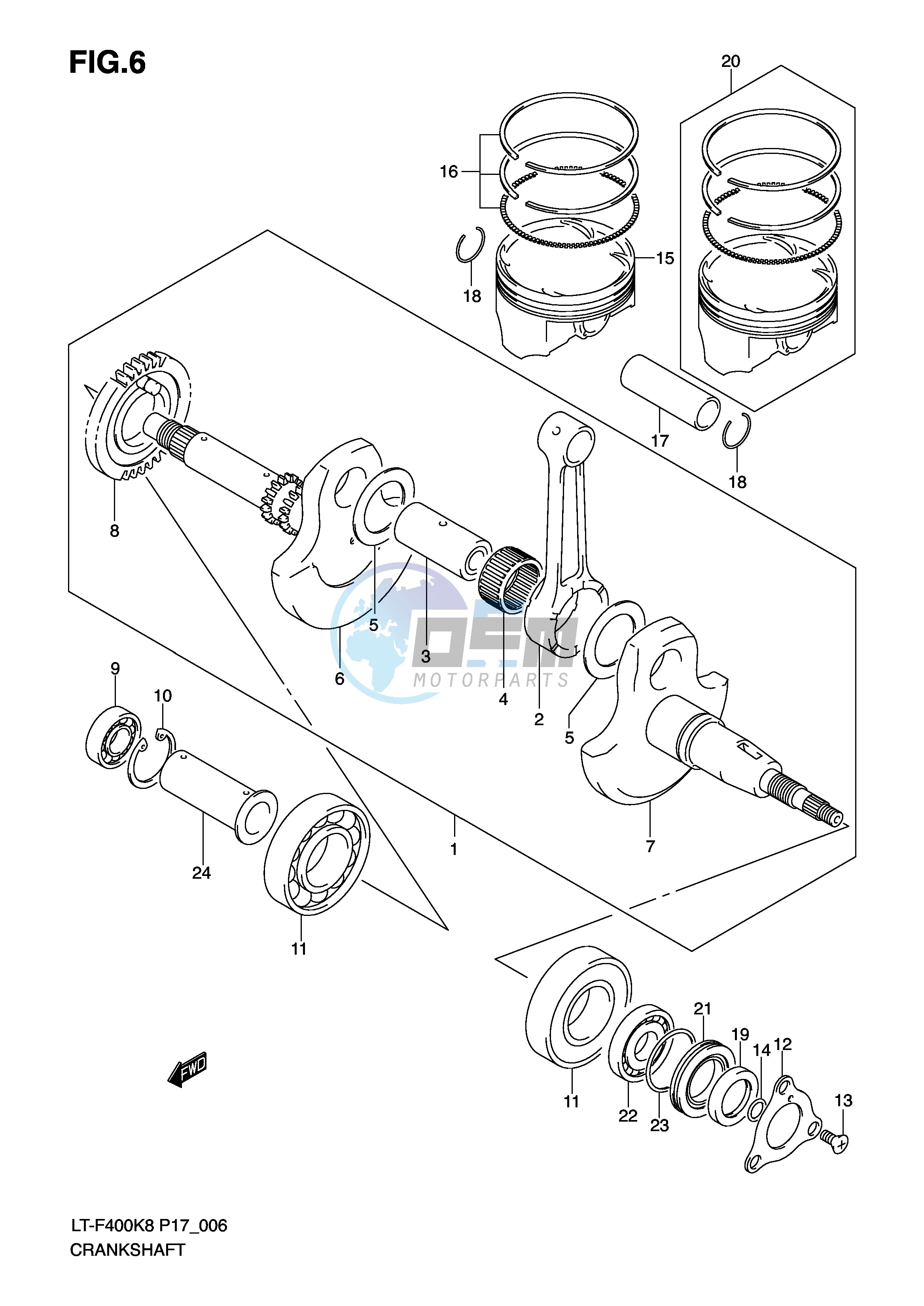 CRANKSHAFT (MODEL K8 K9)