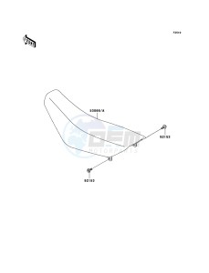 KX65 KX65A9F EU drawing Seat