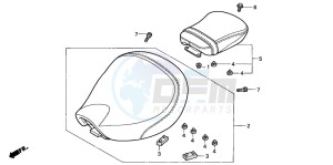 VT125C drawing SEAT