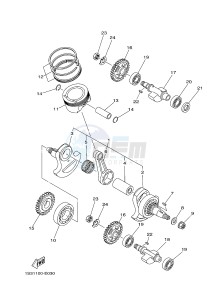 YFM700R YFM7RB RAPTOR 700R (1ASE 1ASF 1ASD) drawing CRANKSHAFT & PISTON