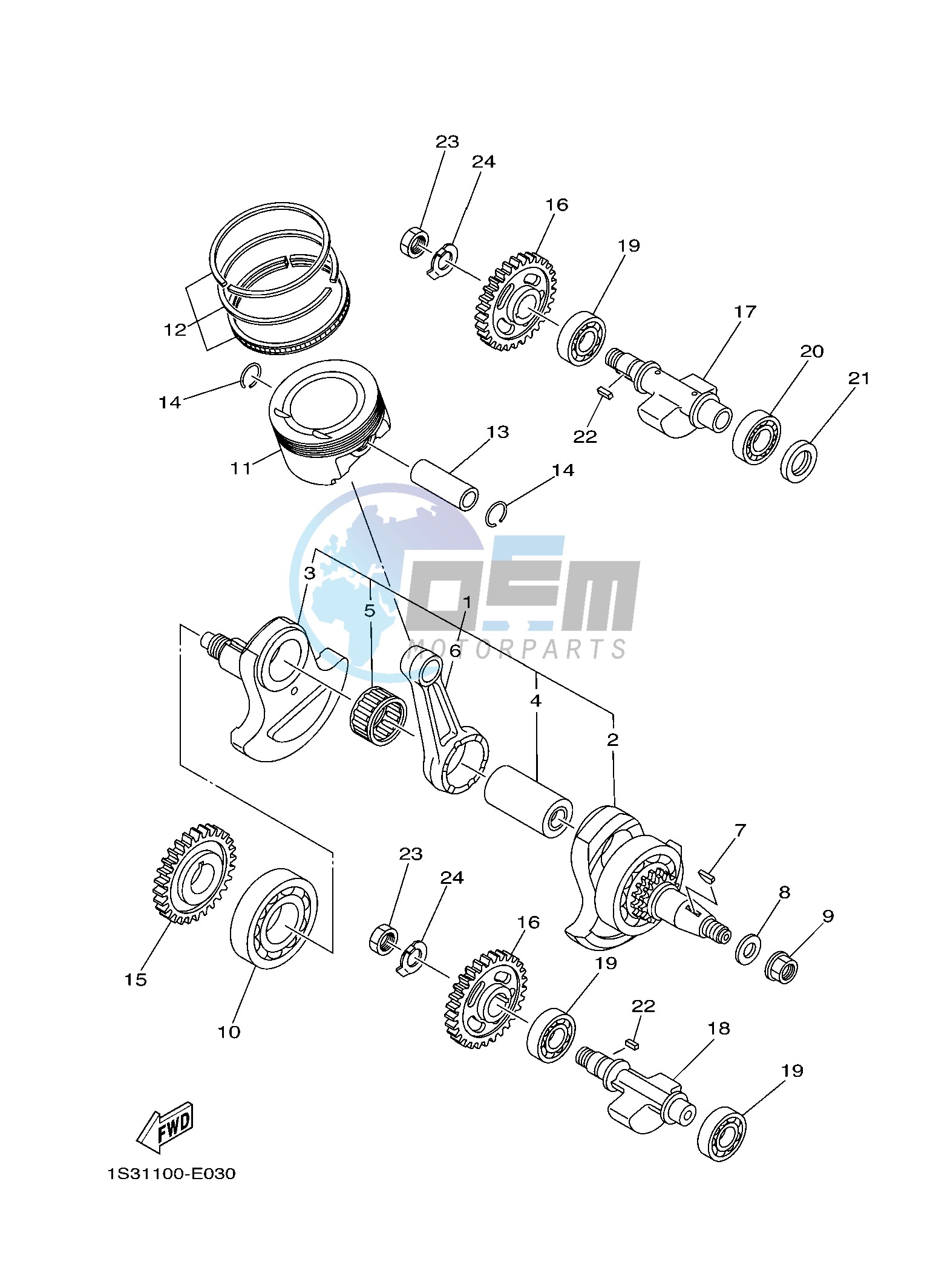 CRANKSHAFT & PISTON