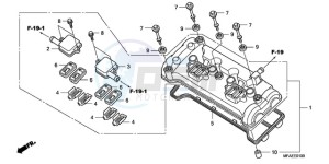 CBF1000TA UK - (E / ABS MKH) drawing CYLINDER HEAD COVER