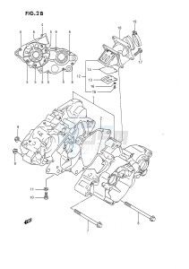 RM80 (E24) drawing CRANKCASE (MODEL L M N P R S)