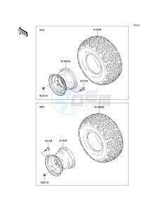 KAF400 C [MULE 610 4X4 HARDWOODS GREEN HD] (C1) C1 drawing WHEELS_TIRES