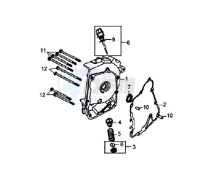 FIDDLE II 50 45KMH NEW ENGINE drawing CRANKCASE RIGHT