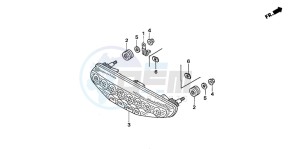 TRX450ER drawing TAILLIGHT