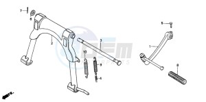 NH80MD drawing STAND/KICK STARTER ARM