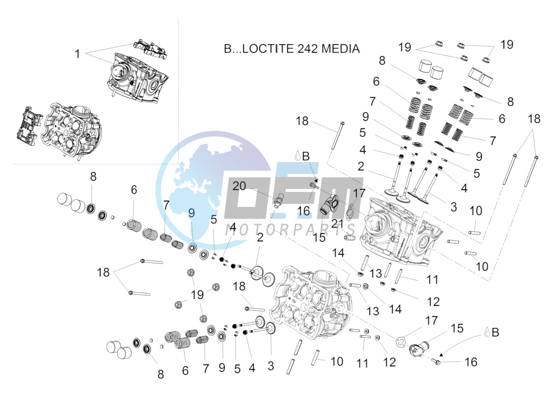 Cylinder head - valves