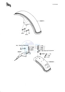 KZ 750 N [SPECTRE] (N1-N2) [SPECTRE] drawing FENDERS