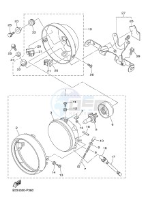 XVS950CR BOLT C-SPEC (B33N) drawing HEADLIGHT