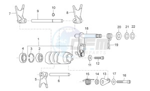 RX-SX 125 2008-2010 drawing Grip shift