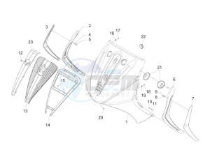 Beverly 300 ie Tourer (USA) USA drawing Front shield