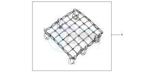 CBR600RRC drawing RUBBER NET A