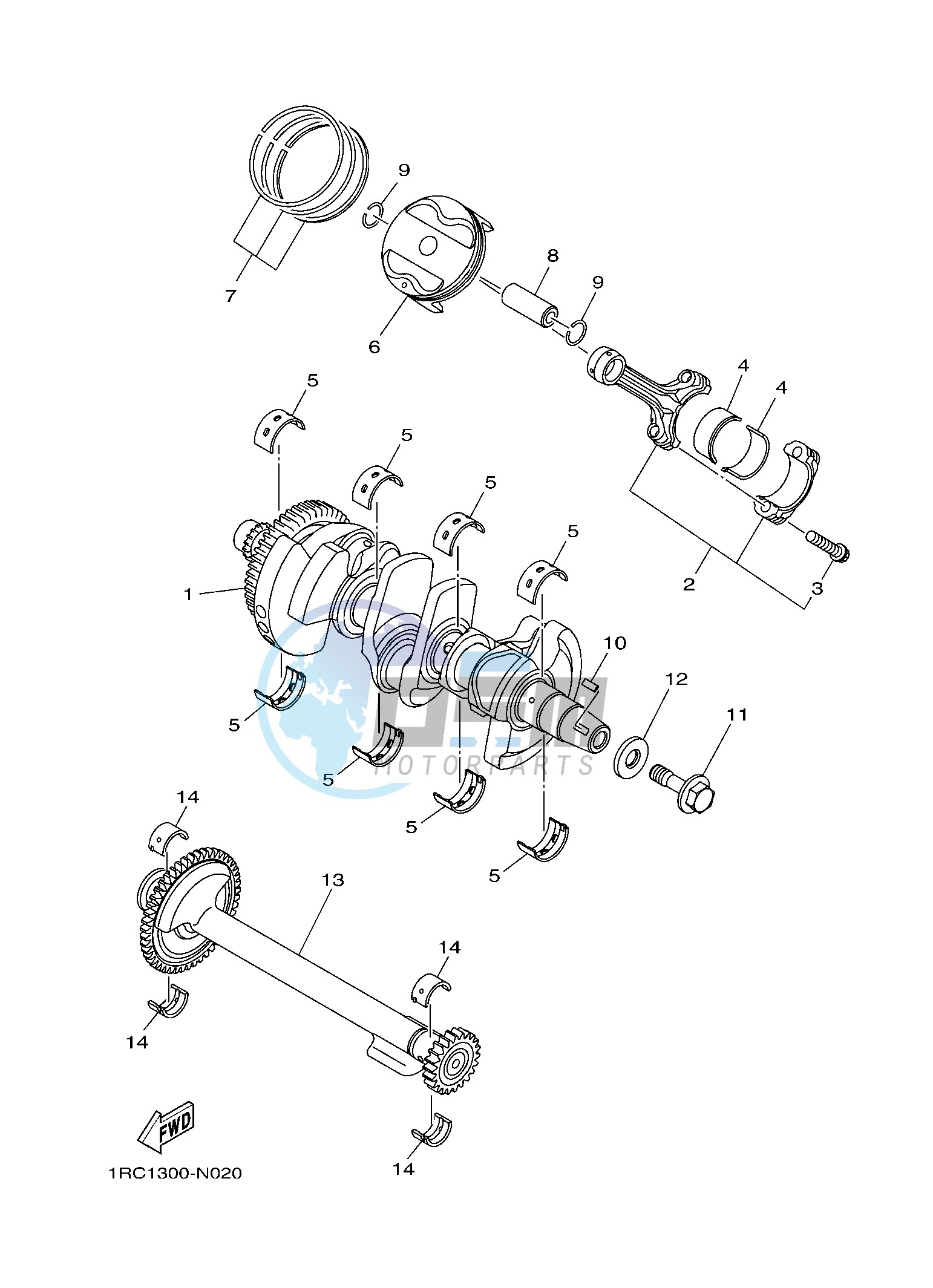 CRANKSHAFT & PISTON