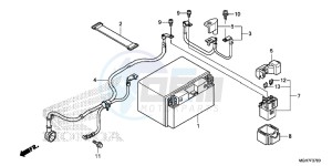 VFR1200XDLF CrossTourer - VFR1200X Dual Clutch 2ED - (2ED) drawing BATTERY