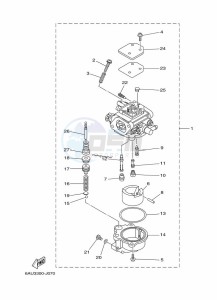 FT9-9GEL drawing CARBURETOR